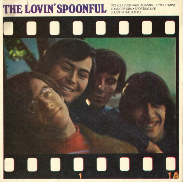 Image of Front Cover of 2214232C: 7" EP - THE LOVIN' SPOONFUL, Did You Ever Have To Make Up Your Mind (Kama Sutra; KEP 300, UK 1966, Laminated Flipback Sleeve, Solid Centre) Date stamped and track times written on rear of sleeve.  VG/VG