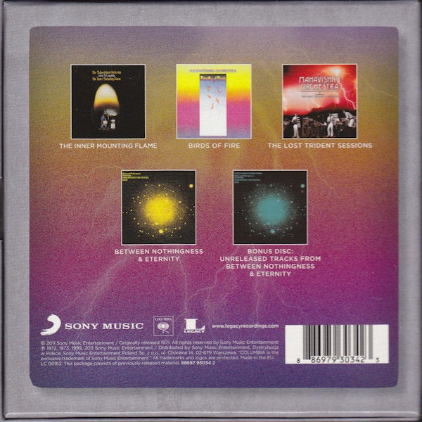 Image of Back Cover of 5xCD - VG+/EX - THE ORIGINAL MAHAVISHNU ORCHESTRA, The Complete Columbia Albums Collection (Columbia; 88697 93034 2, Europe 2011, Box Set, Booklet), ,  - 1916103C