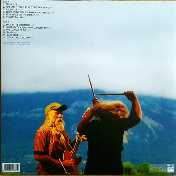 Image of Back Cover of LP - VG+/EX - SEASICK STEVE, You Can't Teach an Old Dog New Tricks (PIAS; PAISR 515 LP, Europe 2011, Inner), ,  - 2426127E