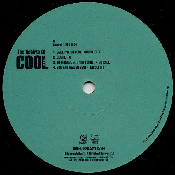 Image of Label Cover of 2xLP - VG+/VG - VARIOUS, The Rebirth Of Cool Six (4th & Broadway; BRLPD 620, UK 1996, Picture Sleeve), ,  - 3226306E