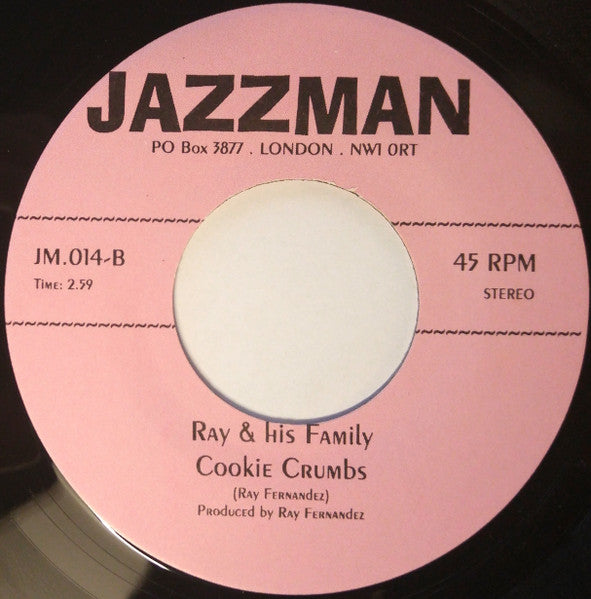 Image of Back Cover of 7" - /EX - RAY & HIS COURT, Soul Freedom / Cookie Crumbs (Jazzman  ; JM.014, UK 2000 Reissue, Plain Sleeve), ,  - 2926294E