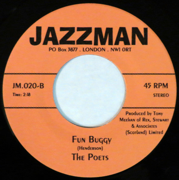 Image of Back Cover of 7" - /EX - THE BASIC / THE POETS, Milk / Fun Buggy (Jazzman; JM.020, UK 2002 Reissue, Plain Sleeve), ,  - 2956068S