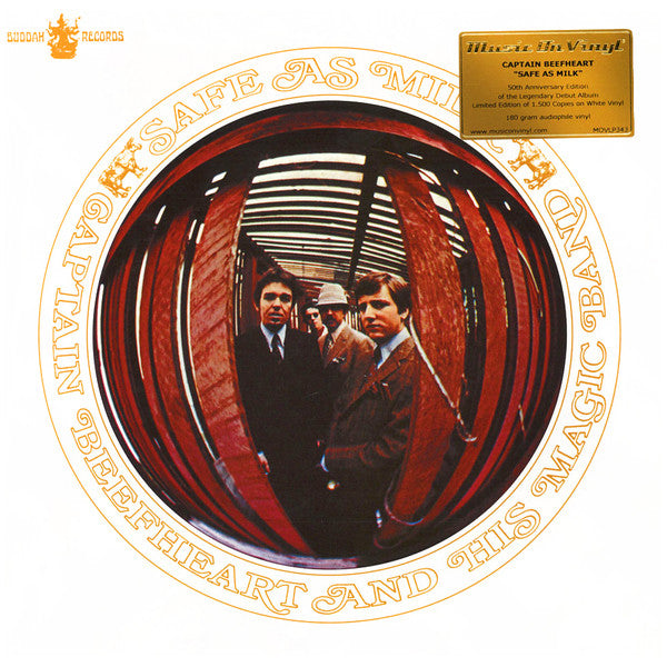 Image of Front Cover of 2xLP - VG+/VG+ - CAPTAIN BEEFHEART, Safe as Milk (Music On Vinyl; MOVLP343, Europe 2017 Reissue, Insert, Limited Edition, Numbered, Reissue, White Vinyl, 180 gram ), Pristine copy, close to NM. Number 219/1500.,  - 3646401S
