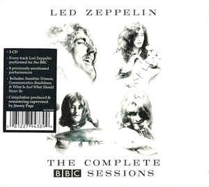 Image of Front Cover of 4834194E: 3xCD - LED ZEPPELIN, The Complete BBC Sessions (Atlantic; 8122794389, UK 2016 Reissue, Triple Gatefold, Booklet)   EX/EX