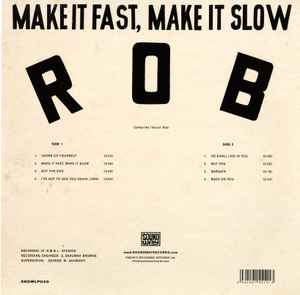 Image of Back Cover of LP - VG+/VG+ - ROB, Make It Fast, Make It Slow (Soundway; SNDWLP 040, UK 2012 Reissue), Hype stickered shrink,  - 4016442C