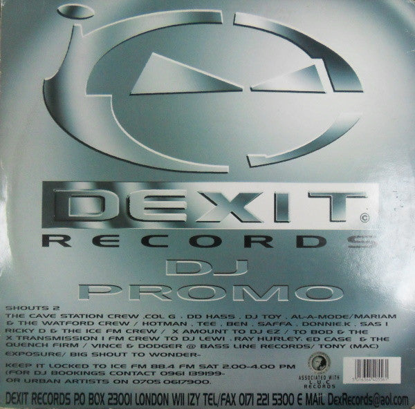 Image of Back Cover of 12" - VG/VG - MR REDS , Breakin Da Ice Part 2  (Dexit Records ; DEX004, UK 1998, Picture Sleeve), light marks only, slight edgewear to sleeve.,  - 1446192S