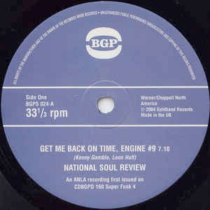 Image of Front Cover of 7" - /EX - NATIONAL SOUL REVIEW, TAMMI LYNN, Get Me Back On Time, Engine #9 / Light My Fire (BGP; BGPS 024, UK 2005 Reissue), ,  - 2526165E