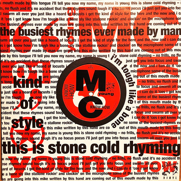 Image of Front Cover of 12" - VG+/VG - YOUNG MC, Know How / The Fastest Rhyme (Delicious Vinyl; 12 BRW 120 , UK 1988, Company Sleeve), ,  - 3316426C