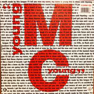 Image of Back Cover of 12" - VG+/VG - YOUNG MC, Know How / The Fastest Rhyme (Delicious Vinyl; 12 BRW 120 , UK 1988, Company Sleeve), ,  - 3316426C