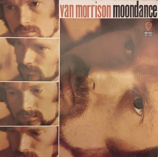Image of Front Cover of LP - VG/EX - VAN MORRISON, Moondance (WB Tan; K46040, Germany 1980s Reissue, No Barcode, embossed W Logo on back cover, misprint of"And it Stoned Me" to "Stoned me" on black of sleeve and "I stoned Me" on label.), Split Spine And Seam,  - 2926115E