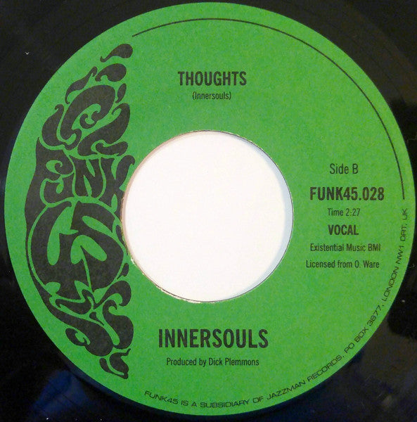 Image of Back Cover of 7" - /EX - INNERSOULS, Just Take Your Time / Thoughts (Funk45; FUNK45.028, US 2006 Reissue, Plain Sleeve), ,  - 1926147E