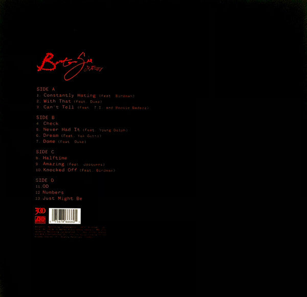 Image of Back Cover of 2xLP - VG/VG+ - YOUNG THUG, Barter 6 (Atlantic; 549951-1, US 2016, Gatefold), Ring wear,  - 2746246S