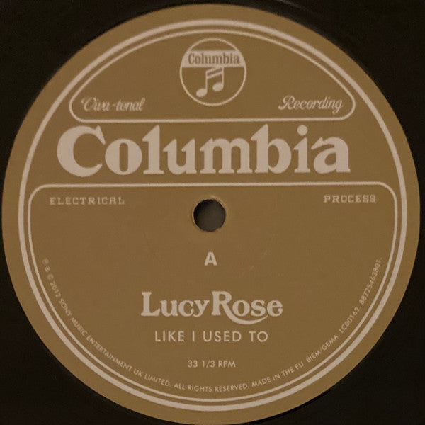 Image of Label Cover of 4623386E: LP - LUCY ROSE, Like I Used To (Sony; 88725463801, UK 2012, Textured Sleeve, Inner)   EX/VG+