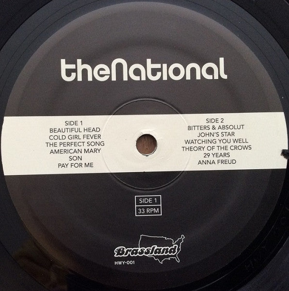 Image of Label Cover of LP - EX/VG+ - THE NATIONAL, The National (Brassland; HW-001, US 2010 Reissue, Textured Sleeve, Poster), ,  - 3926285E