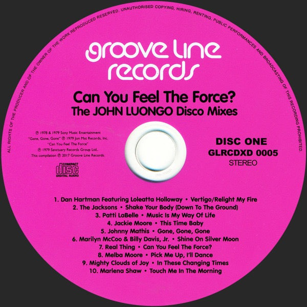 Image of Label Cover of 2xCD - M/M - VARIOUS, JOHN LUONGO, Can You Feel The Force The John Luongo Disco Mixes (Groove Line; GLRCDXD 0005, UK 2017, Double Digipak), SEALED,  - 2416499C