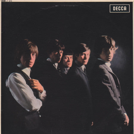 Image of Front Cover of 5124201E: LP - THE ROLLING STONES, The Rolling Stones (Decca Red Unboxed; LK 4605, UK 1964, Flipback Sleeve , Mona On Sleeve & Label)   VG/VG