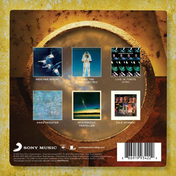 Image of Back Cover of 7xCD - VG+/VG+ - WEATHER REPORT, The Columbia Albums 1971-1975 (Columbia; 88691993422, Europe 2012, Box Set, Booklet), ,  - 1916101C