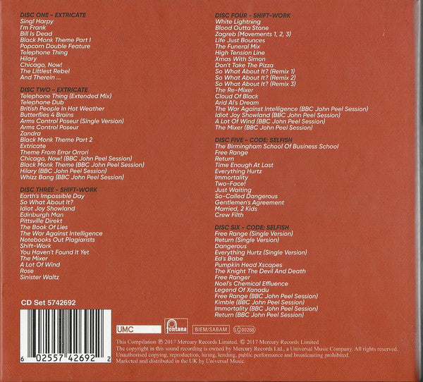 Image of Back Cover of 6xCD - VG+/VG+ - THE FALL, The Fontana Years (UMC; 5742692, UK 2017, Slipcase, Booklet), ,  - 3216215C