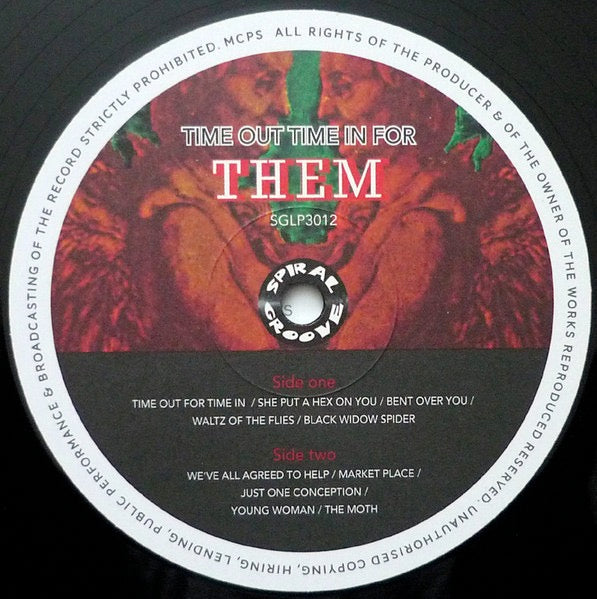 Image of Label Cover of LP - VG+/VG - THEM, Time Out! Time In For Them (Spiral Groove; SGLP3012, UK 2013 Reissue, Insert, 180 gram vinyl), ,  - 3926309E