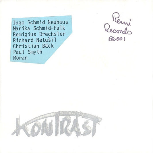 Image of Front Cover of 2514254C: LP - KONTRAST, Kontrast (Remi Records; 86001, Germany 1986, Hand Made Sleeve, One Double Sided Yellow A4 Insert)   VG+/VG+