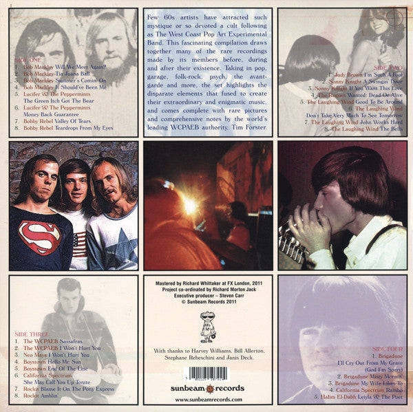 Image of Back Cover of LP - VG/VG - THE WEST COAST POP ART EXPERIMENTAL BAND, Companion (Sunbeam Records; SBR2LP5079, UK 2011), A few hairline marks, Light scratchy marks to sleeve gloss,  - 2416405C