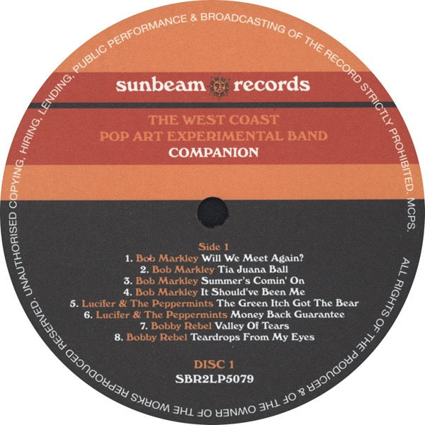 Image of Label Cover of LP - VG/VG - THE WEST COAST POP ART EXPERIMENTAL BAND, Companion (Sunbeam Records; SBR2LP5079, UK 2011), A few hairline marks, Light scratchy marks to sleeve gloss,  - 2416405C