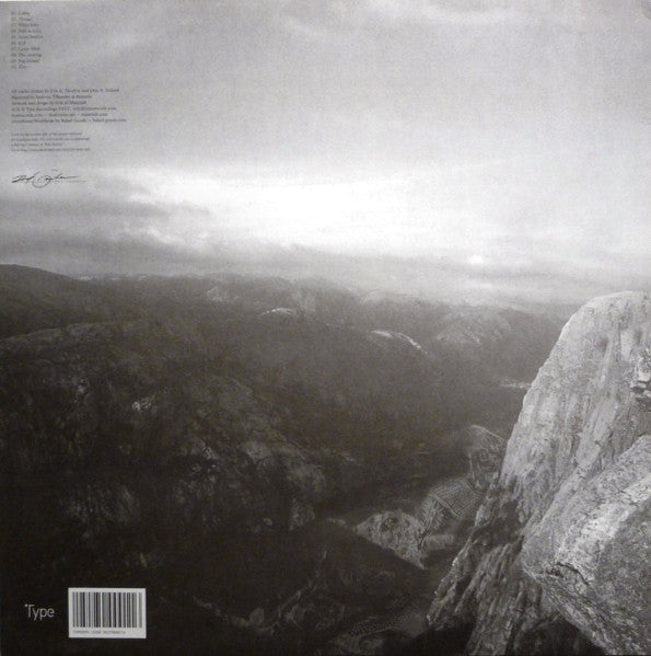 Image of Back Cover of LP - VG/VG+ - DEAF CENTER, Pale Ravine (Type; TYPE009V, UK 2005, Insert), Sticker residue from hype sticker,  - 1946304S