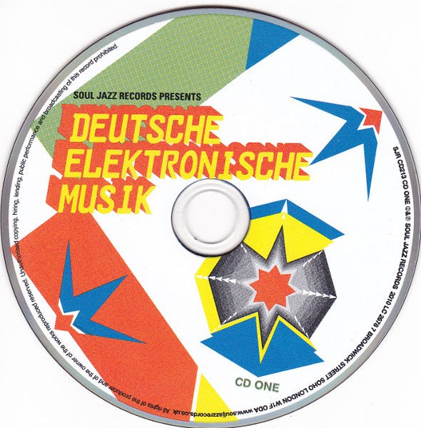 Image of Label Cover of 2xCD - VG/VG - VARIOUS, Deutsche Elektronische Musik (Experimental German Rock And Electronic Musik 1972-83) (Soul Jazz; SJRCD213, UK 2010, Card Slipcase with Case inside, Booklet), Cracked Case,  - 2716355C