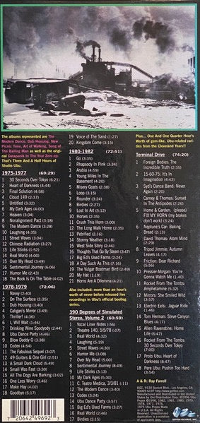 Image of Back Cover of 5xCD - VG/VG+ - PERE UBU, Datapanik In The Year Zero (DGC; DGCD5-24969, US 1996, Box Set, Booklet), ,  - 3816595C