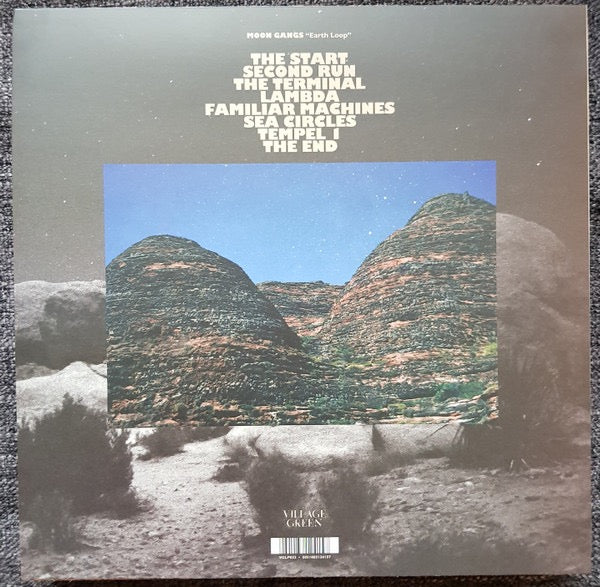 Image of Back Cover of 2235054E: LP - MOON GANGS, Earth Loop (Village Green; VGDA032, UK 2018, Promo, Insert, Blue Vinyl, Download)   NEW/NEW