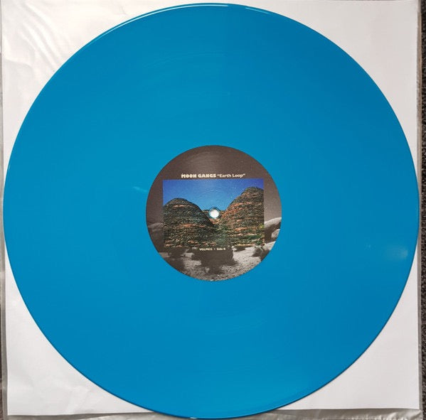 Image of Label Cover of 2235054E: LP - MOON GANGS, Earth Loop (Village Green; VGDA032, UK 2018, Promo, Insert, Blue Vinyl, Download)   NEW/NEW
