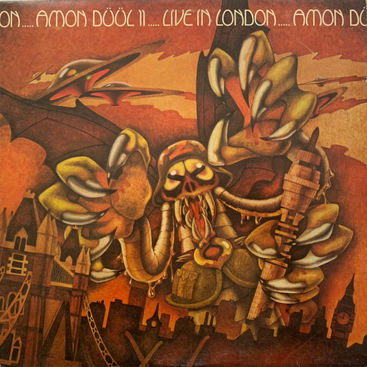 Image of Front Cover of LP - VG+/VG - AMON D  L II, Live In London (United Artists Records; USP 102, UK 1973), A few light wispy hairlines ,  - 1316383C