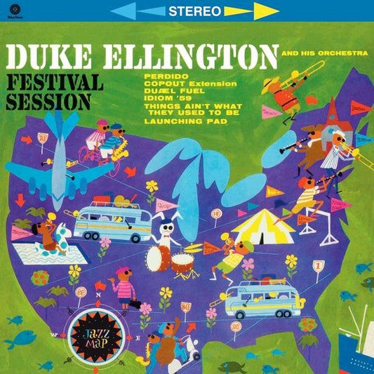 Image of Front Cover of 3124238E: LP - DUKE  ELLINGTON AND HIS ORCHESTRA, Festival Session (Wax Time; 771663, Spain 2010 Reissue, Picture Sleeve)   VG+/VG+