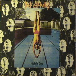 Image of Front Cover of LP - VG+/G+ - DEF LEPPARD, High 'N' Dry (Vertigo Spaceship; 6359 045, Netherlands 1981, Inner), ,  - 1626096E
