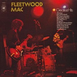 Image of Front Cover of LP - VG/VG - FLEETWOOD MAC, Greatest Hits (CBS Orange/Yellow; 69011, UK 1970s Reissue, Gatefold, Sunburst label with Track Dates.), Light hairlines and groove wear. Heavy edge wear, ring wear, creasing.,  - 2146309S