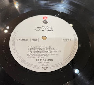 Image of Label Cover of LP - VG/VG+ - THE DOORS, L.A. Woman (Elektra Grey; ELK 42 090, Germany 1980s Reissue), ,  - 2616049C
