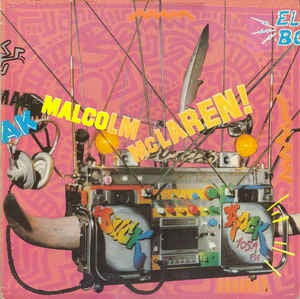 Image of Front Cover of LP - VG/G+ - MALCOLM MCLAREN, Duck Rock (Virgin Custom Label; MMLP1, UK 1983, Insert, Keith Haring Artwork), Light Marks only.,  - 2116624C