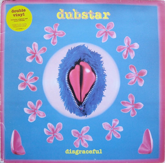 Image of Front Cover of 2xLP - VG/VG - DUBSTAR, Disgraceful (Food; FOODLP 13, UK 1996, Inside Loading Gatefold Sleeve, 2 Inners & Booket, Limited Edition), Light corner and edge wear to sleeve with small tear at top left just above hype sticker and some light creasing in places. Some very light storage marks on disc,  - 2416540C