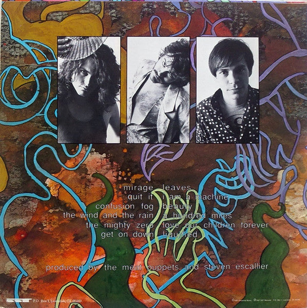 Image of Back Cover of LP - VG+/VG+ - MEAT PUPPETS, Mirage (SST; SST100, US 1987, Inner, Pink Labels), ,  - 3526113E