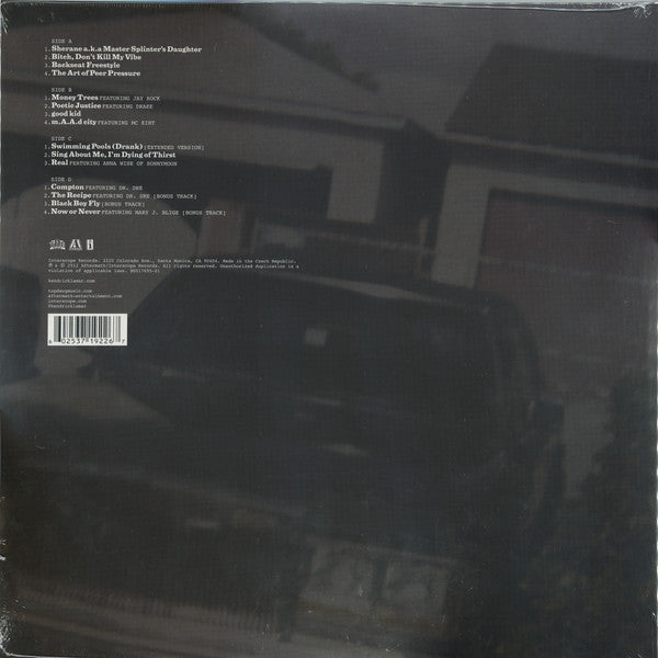 Image of Back Cover of 2xLP - VG/VG+ - KENDRICK LAMAR, Good Kid, m.A.A.d City (Interscope; B0017695-01, Europe 2015 Reissue, Gatefold, Deluxe Edition), Light wear to sleeve.,  - 3746403S