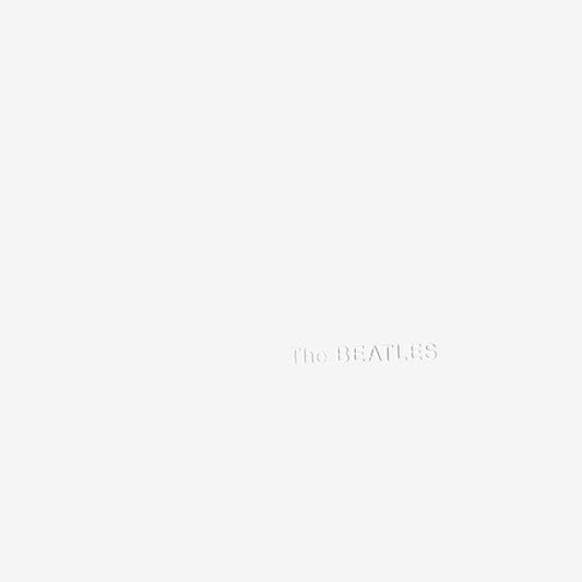 Image of Front Cover of 2xLP - VG/VG+ - THE BEATLES, The Beatles (Apple Records With An E.M.I Recording On Labels & Mfd. In U.K. Above Side Indicator; PCS 7067/8, UK 1984 Reissue, Embossed Gatefold, 4 Prints, Poster, Stereo), Clean glossy discs, Clean poster and prints, Nice robust sleeve, Justa few small stain spots mostly on rear,  - 2516088C