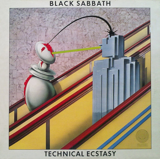 Image of Front Cover of LP - VG/VG+ - BLACK SABBATH, Technical Ecstasy (Vertigo; 9102 750, UK 1976, Insert), Glossy disc, Lightest of hairlines, Light sleeve wear, With insert. ,  - 2016106C