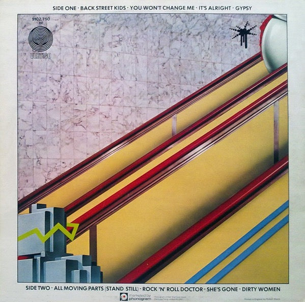 Image of Back Cover of LP - VG/VG+ - BLACK SABBATH, Technical Ecstasy (Vertigo; 9102 750, UK 1976, Insert), Glossy disc, Lightest of hairlines, Light sleeve wear, With insert. ,  - 2016106C