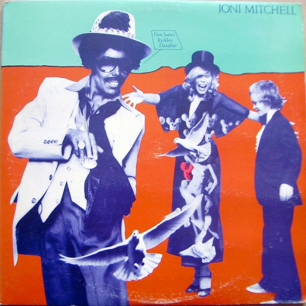 Image of Front Cover of 2xLP - VG/VG - JONI MITCHELL, Don Juan's Reckless Daughter (Asylum Records  ; K63003, UK 1978 Reissue, Gatefold, 2 Inners), ,  - 0216431C