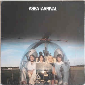 Image of Front Cover of 2614041C: LP - ABBA, Arrival (Epic Orange; S EPC 86018, UK 1976, Inner, Copyright Warning on Rear Sleeve on Four Lines) Marks on vinyl. Lightwear to sleeve with multiple light creasing on edge.  VG/VG