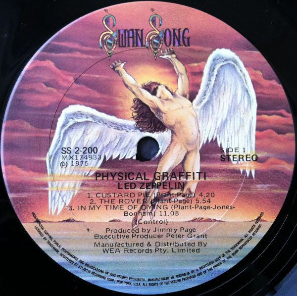 Image of Label Cover of 2xLP - VG+/VG+ - LED ZEPPELIN, Physical Graffiti (Swan Song; SS 2-200, Australia 1975, Die Cut Sleeve, Two Inners & Insert), ,  - 2226328E