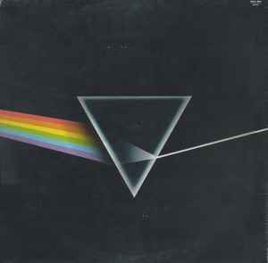 Image of Back Cover of LP - VG/VG+ - PINK FLOYD, The Dark Side Of The Moon (Harvest Black/Blue, EMI Box, EMI On Rim; SHVL 804, UK 1977 Reissue, Gatefold with blue EMI/Harvest inside, No Posters, No Stickers, Fifth pressing), Sticker Damage To Sleeve,  - 3946134S