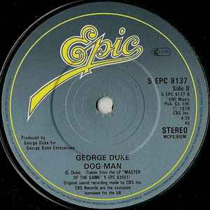 Image of Back Cover of 7" - /VG+ - GEORGE DUKE, I Want You For Myself / Dog-Man (Epic; S EPC 8137, UK 1979), Lightest of marks.,  - 2056104S
