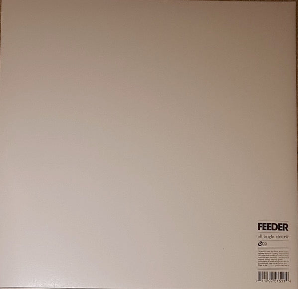 Image of Back Cover of 4223093E: 2xLP - FEEDER, All Bright Electric (Big Teeth Music Limited ; COOKLP651X , UK 2016, Gatefold, 2 Inners, 180 Gram Vinyl, One Disc Yellow Vinyl) Signed Front Sleeve  EX/EX