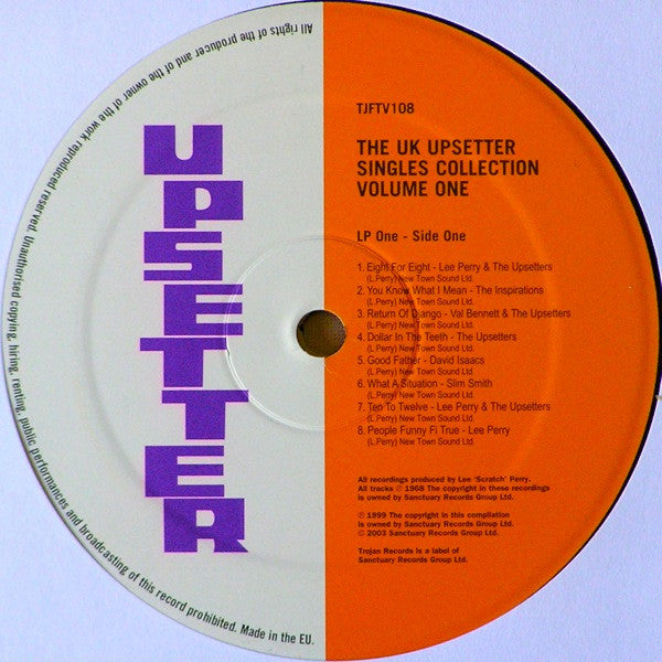 Image of Label Cover of 3xLP - VG+/VG+ - VARIOUS ARTISTS, The Complete UK Upsetter Singles Collection Volume 1 (Trojan Records; TJFTV108, UK 2003, Box Set, Booklet), Shiny discs; press bubble on D1, plays through fine. Clean labels. Box looks nice.,  - 3716129C